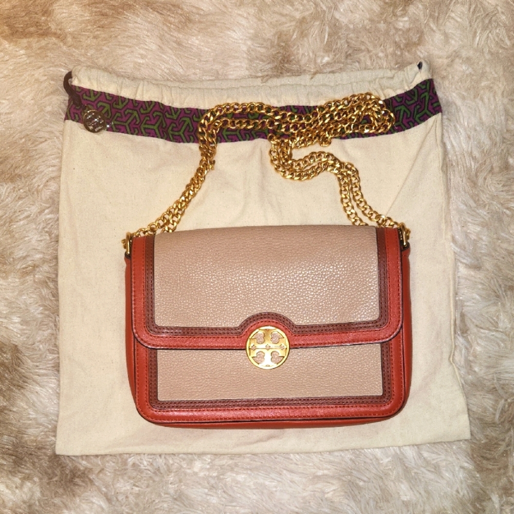 Tory Burch☆ Chelsea Colorblock Convertible Shoulder/ Crossbody Bag - Picture 3 of 12